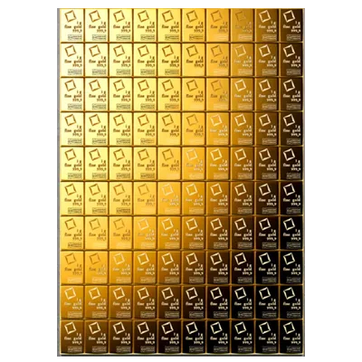 100 x 1g Gold Combibarren / Goldtafel / Tafelbarren Valcambi 100 x 1g Gold Combibarren / Goldtafel / Tafelbarren Valcambi
